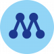 Moderaterna logotyp ljusblå 2021